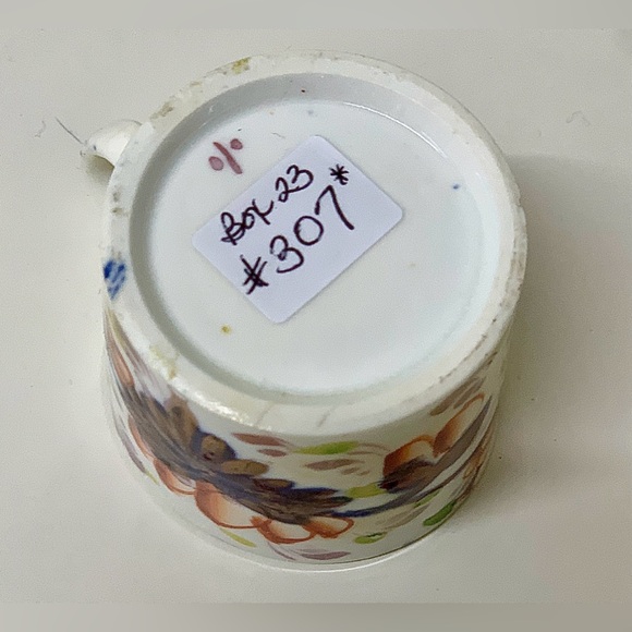 19th Century Antique Gaudy Welsh Grape Pattern Miniature Child’s Mug - Picture 7 of 14